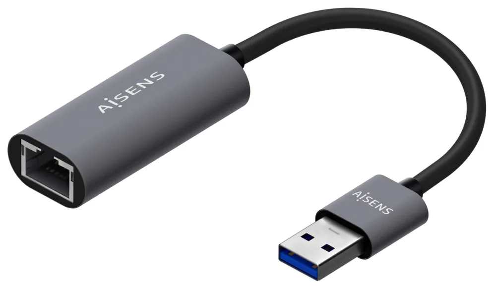 Adaptador USB 3.0 - RJ45 Aisens A106-0708/ 1000Mbps