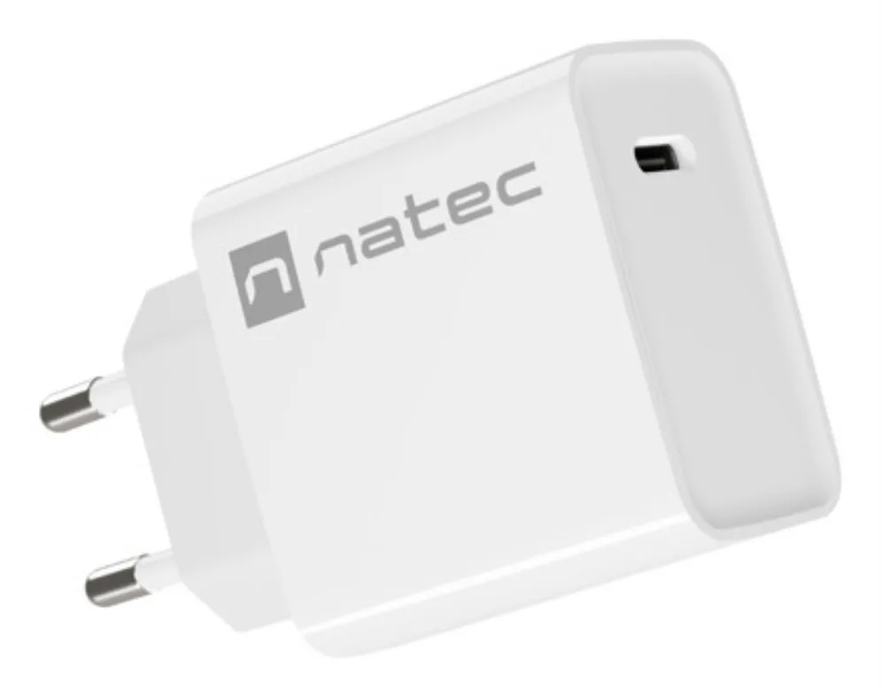 NATEC RIBERA Universal Blanco Corriente alterna Carga rápida Interior