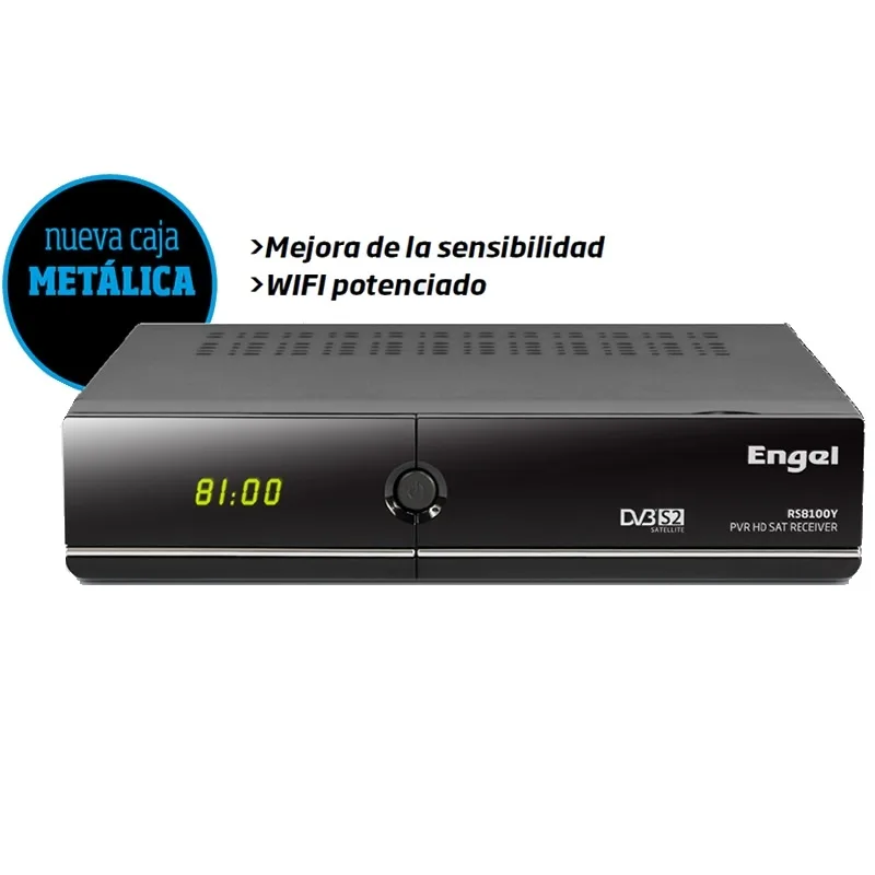 Engel RS8100Y Receptor Satélite HD PVR Wf-Eth