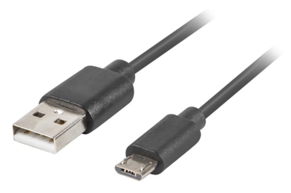 Lanberg CA-USBM-20CU-0010-BK cable USB USB 2.0 1 m USB A Micro-USB B Negro