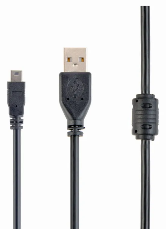 Gembird 1.8m USB 2.0 A/mini-USB cable USB 1,8 m USB A Mini-USB B Negro