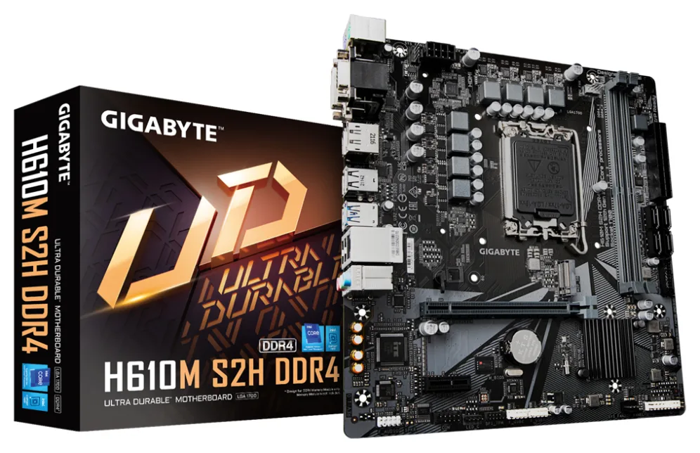 GIGABYTE H610M S2H DDR4 placa base Intel H610 Express LGA 1700 micro ATX