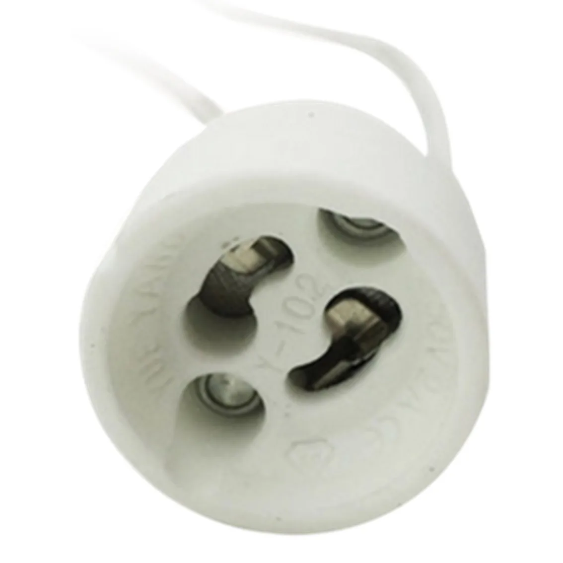 Porta lamparas silever electronics para casquillo gu10 230v 15 cm ( bolsa de 50 unidades)