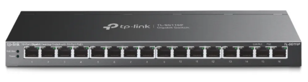 Switch tp - link tl - sg116p 16 puertos