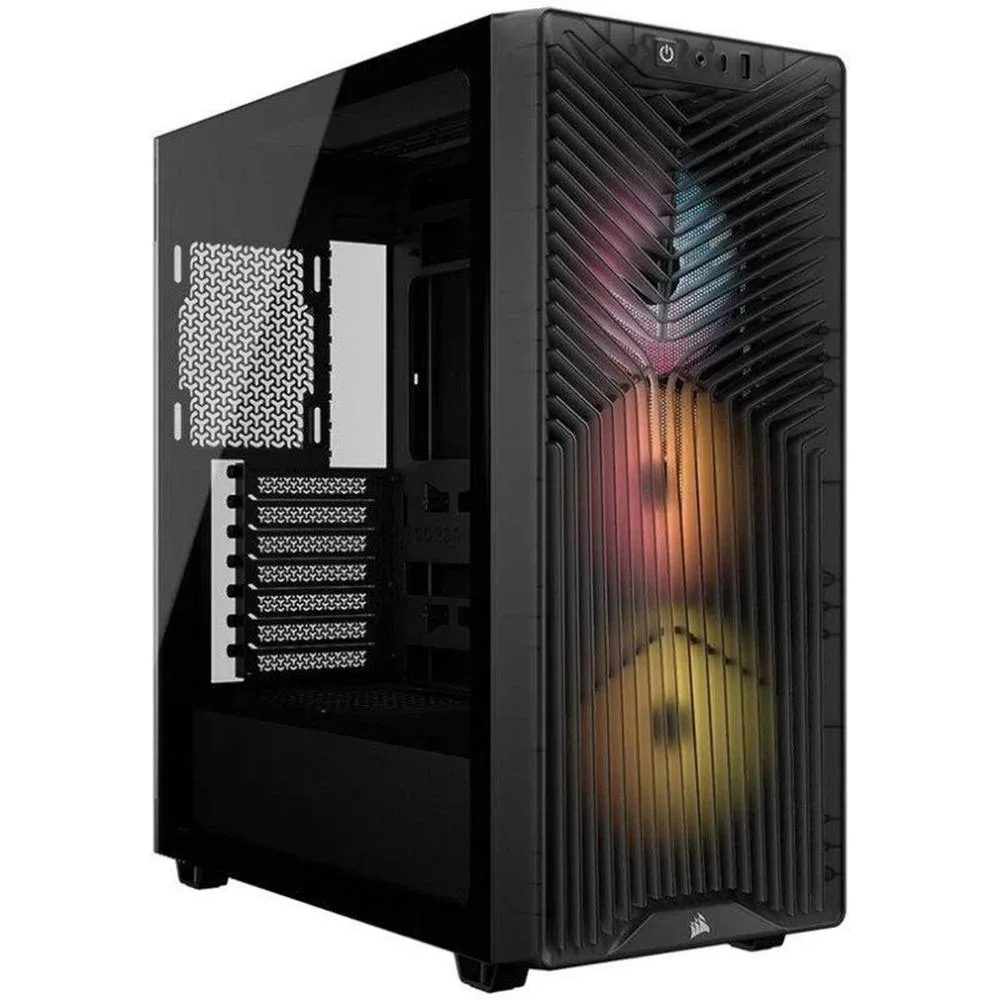 Caja ordenador gaming corsair 3200d rs argb atx cristal templado smoke