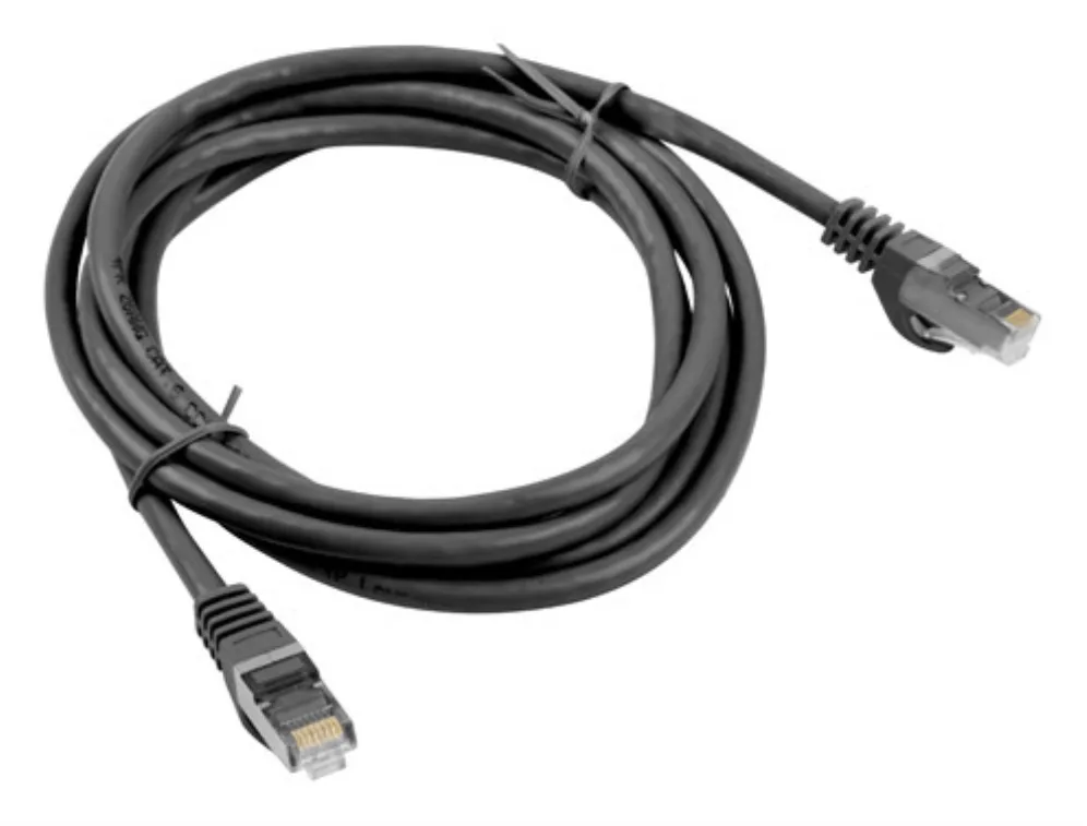 Cable red lanberg latiguillo cat.6 ftp 0.5m negro fluke passed