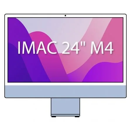 Apple iMac 24" Retina 4,5K / M4 10-Core CPU/ 16Gb/ 256Gb SSD/ 10-Core GPU/ Azul