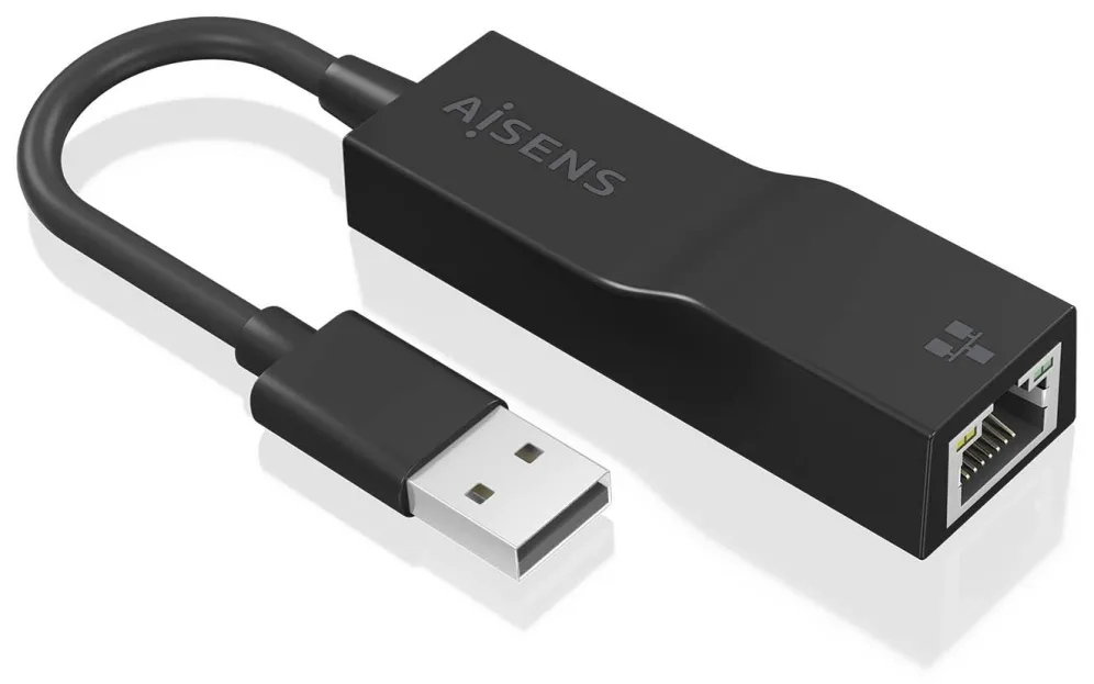 Adaptador USB 3.0 - RJ45 Aisens A106-0766/ 1000Mbps