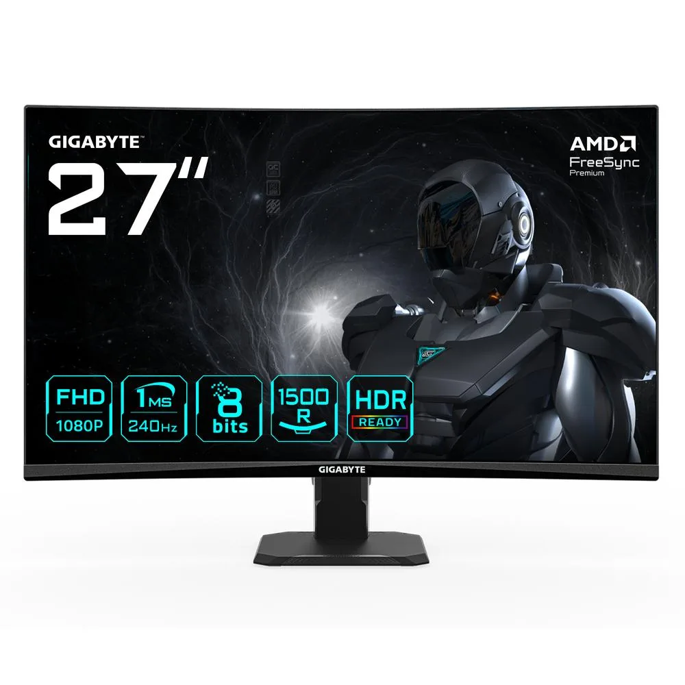 Monitor curvo gaming gigabyte gs27fc2 27 pulgadas fhd 240hz