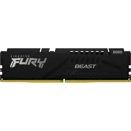 Memoria ram ddr5 16gb kingston - 5600mhz - pc5 - 44800 - fury beast - negro