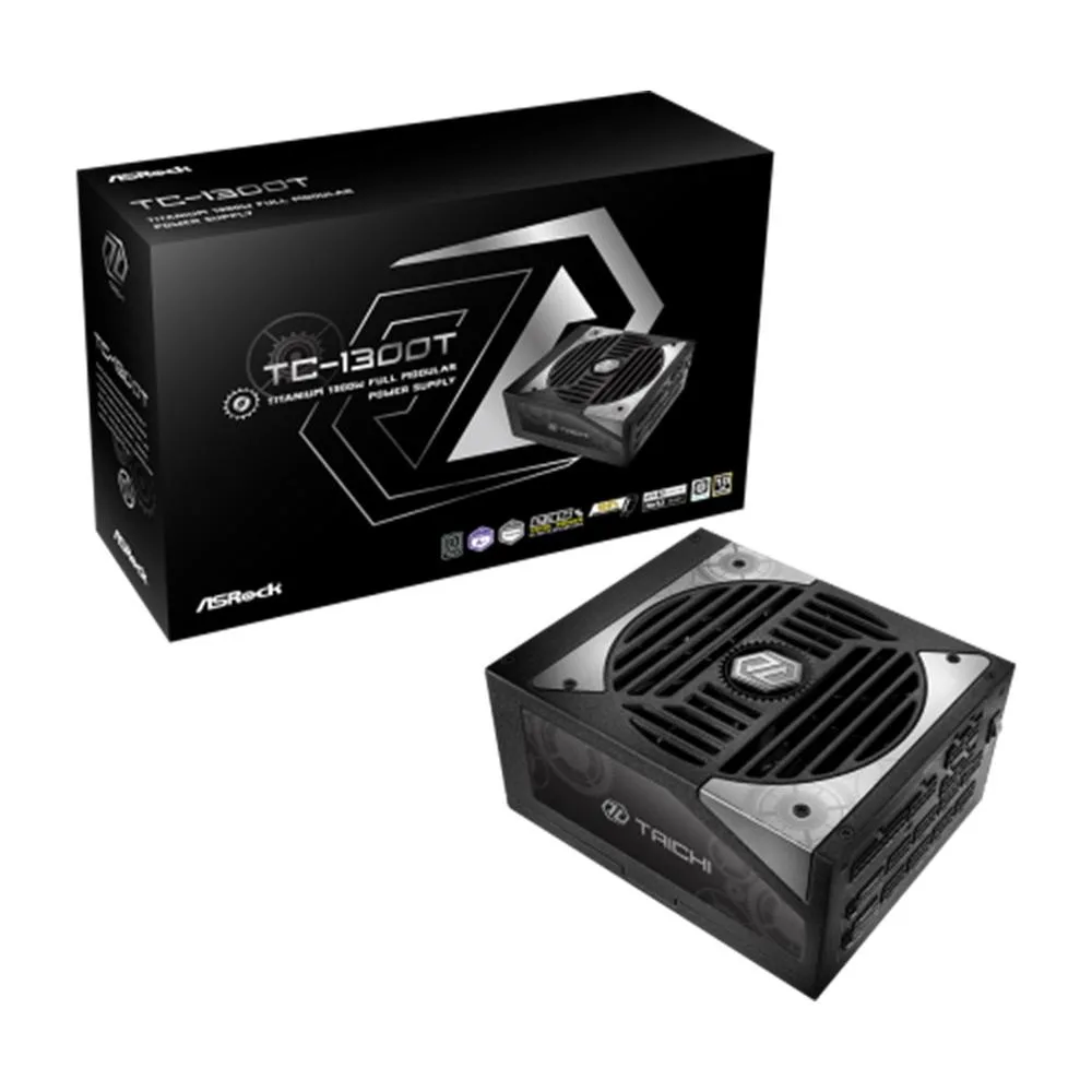 Fuente alimentacion asrock taichi tc - 1300t gaming atx 1300w negra