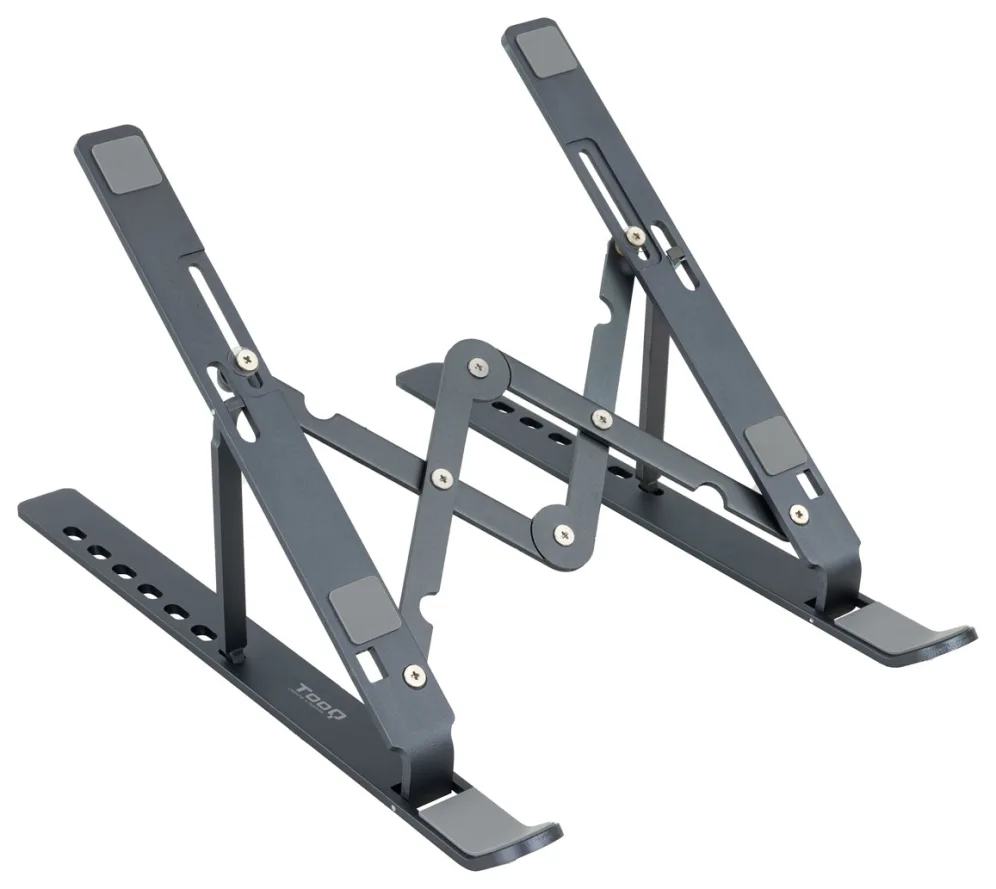 Soporte - base elevador tooq para portatil tablets libros gris