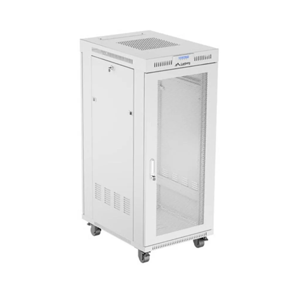 Lanberg FF01-6827-23SL armario rack 27U Bastidor para instalación en suelo Gris