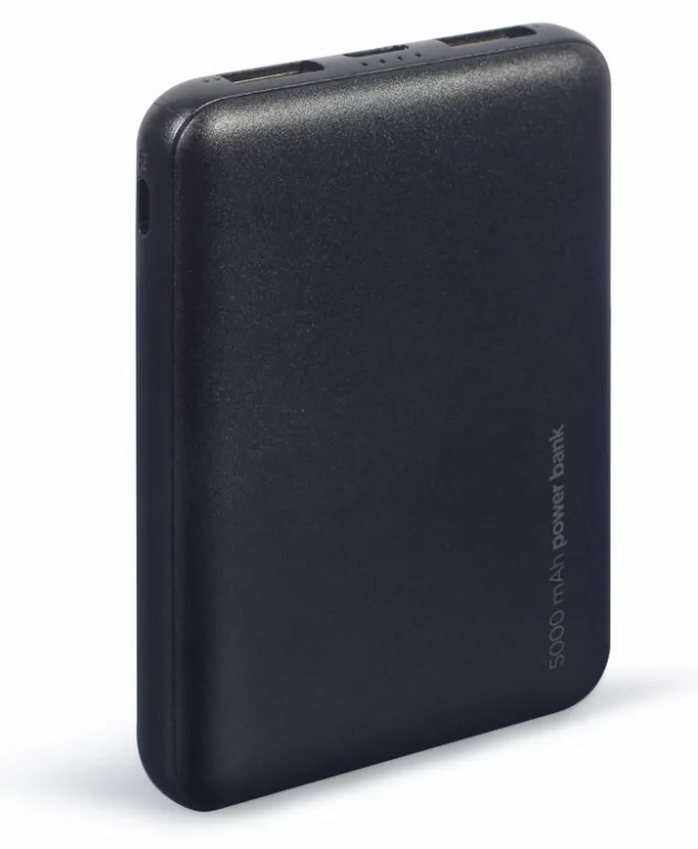 Gembird PB05-02 batería externa Polímero de litio 5000 mAh Negro