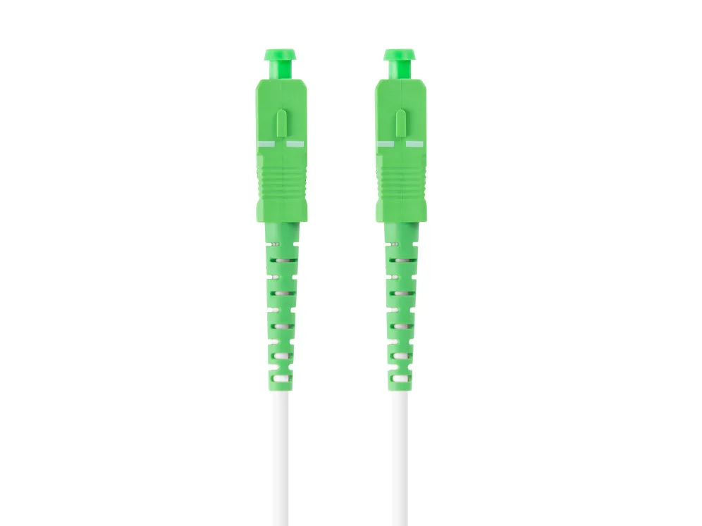 Latiguillo fibra optica sc - apc lanberg 5m mono simplex g657a2 lszh blanco