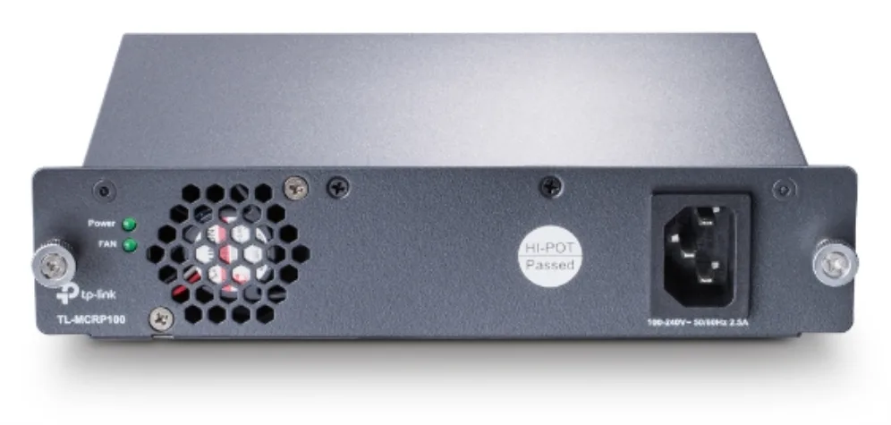 TP-Link TL-MCRP100 unidad de fuente de alimentación 75 W Negro
