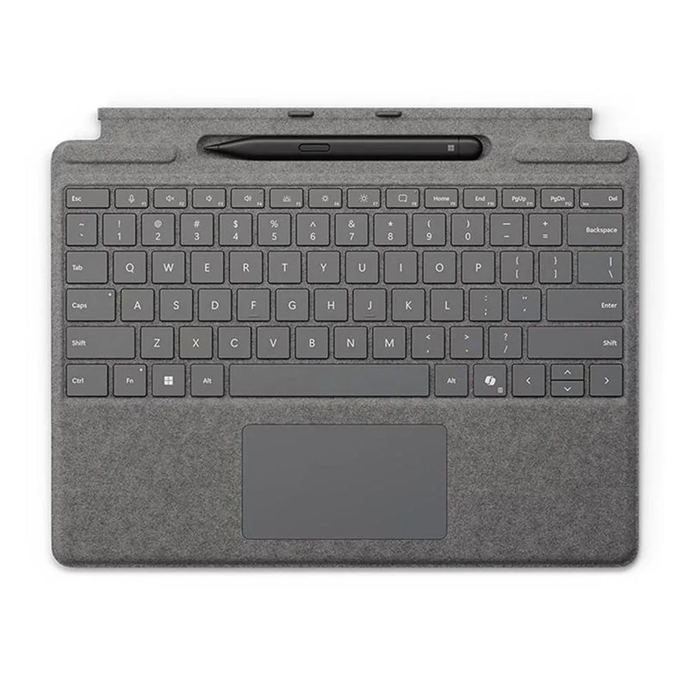 Teclado microsoft surface pro + pen platino