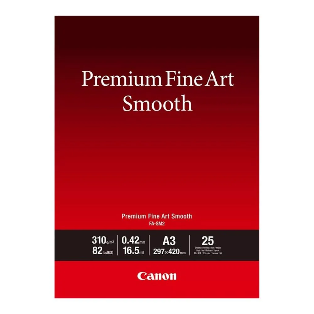 Papel canon fa - sm2 a3 25 hojas