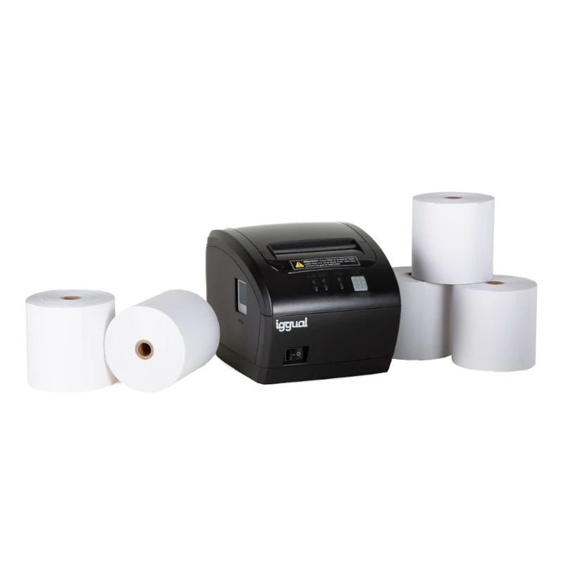 Kit impresora térmica tickets TP EASY 80 + 5 rollo