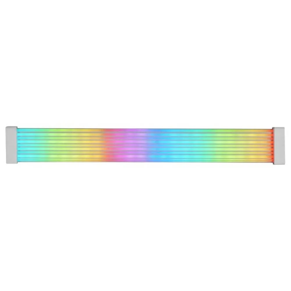Extensor de cable argb mars gaming mca - 16 pin (8+8) silicona flexible