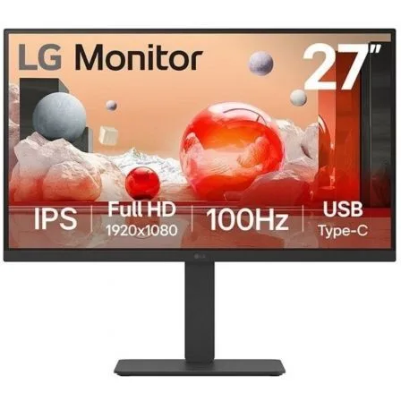 Monitor led lg ips 27ba750 27 pulgadas fhd 5ms hdmi displayport usb - c rj45 reg.altura