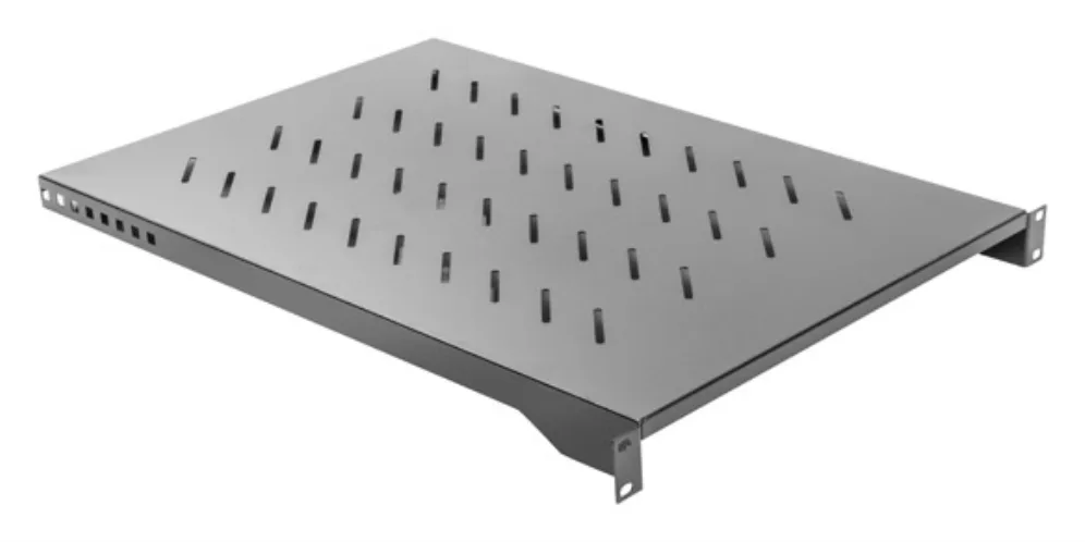 Bandeja lanberg fija 1u 483x750mm hasta 15kg rack de 19 pulgadas negro