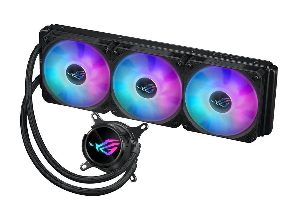 Kit refrigeracion liquida asus rog strix lc iii 360 argb 3x 120mm negro