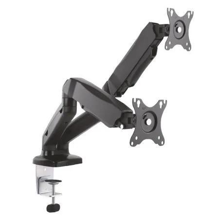 Soporte de Mesa con Contrapeso para 2 Monitores Aisens DT27TSR-045/ Giratorio/ Inclinable/ hasta 9kg