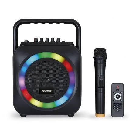 Altavoz portatil fonestar box - 35led bluetooth - karaoke - usb - sd - microfono inalambrico - 35w rms