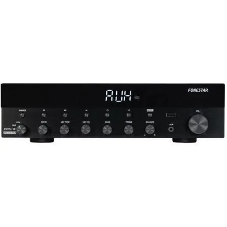 Amplificador estereo hifi fonestar as - 6060 - bluetooth - radio fm - 60+60 w rms - usb - mp3