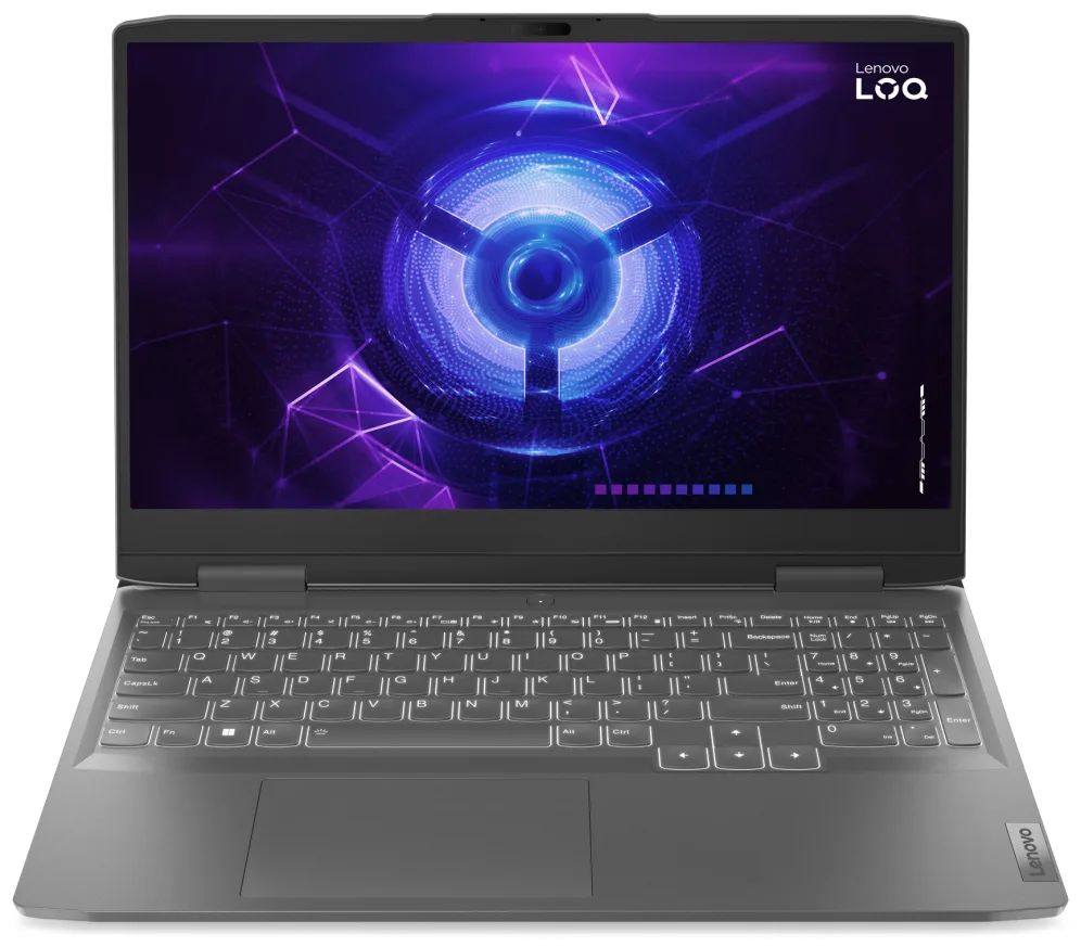 Lenovo LOQ 15IRH8 Intel® Core™ i5 i5-13420H Portátil 39,6 cm (15.6") Full HD 16 GB DDR5-SDRAM 512 GB SSD NVIDIA GeForce RTX 4050 Wi-Fi 6 (802.11ax) Español Gris