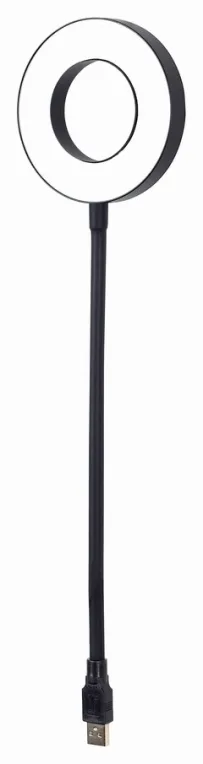 Gembird NL-LEDRING-01 aparato USB Negro, Blanco Lámpara