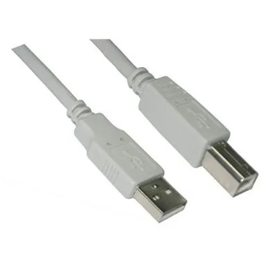 Nanocable Cable USB 2.0 A-M-B-M, Beige, 1.8 m
