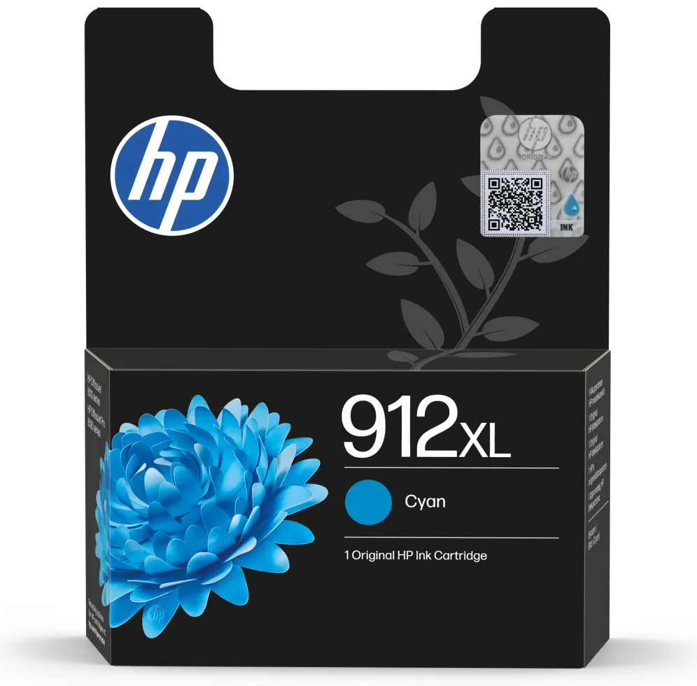 HP Cartucho de tinta Original 912XL cian de alta capacidad