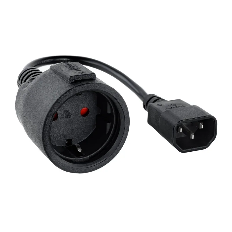 Nanocable Cable Adaptador C14-M a CEE7-H, 25cm