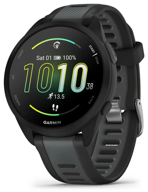 Garmin Forerunner 165 Music 3,05 cm (1.2") AMOLED 43 mm Digital 390 x 390 Pixeles Pantalla táctil Negro GPS (satélite)