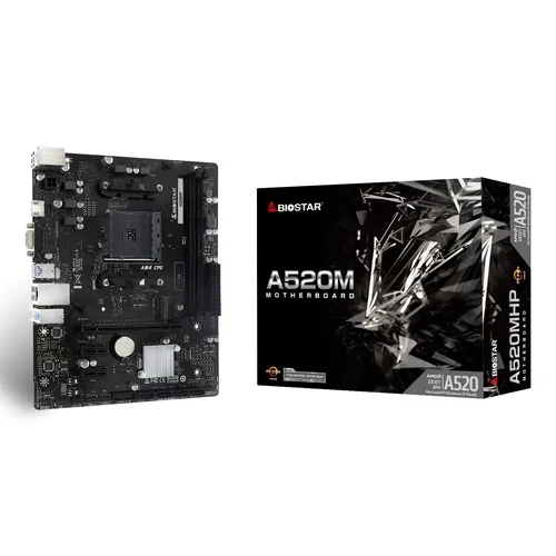Placa base biostar am4 a520mhp matx ddr4