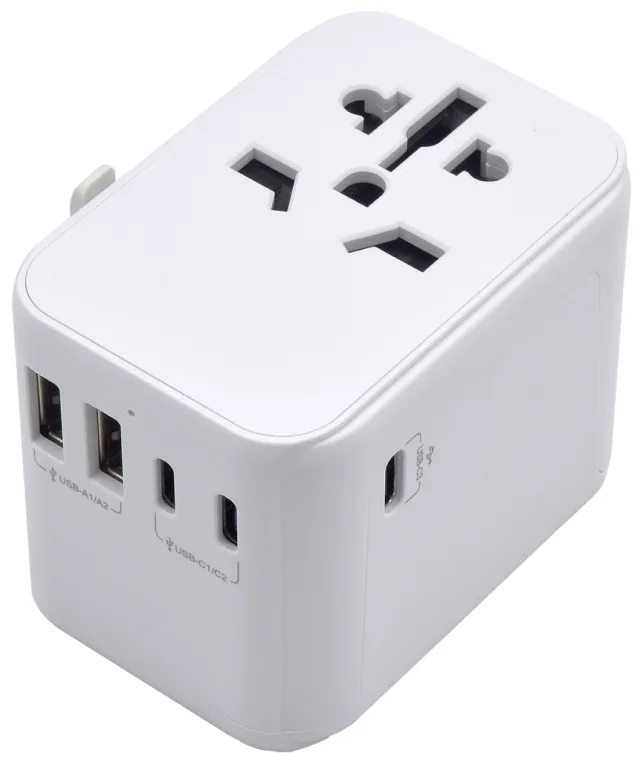 Enchufe universal ewent ew1470 eu - usa - uk - aus 2 x usb - 3 x usb tipo c