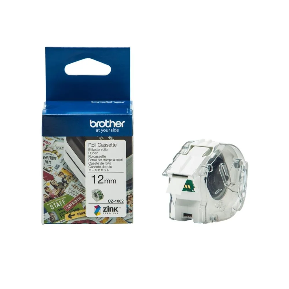 Rollo cinta adhesiva brother cz1002 12mm x 5m