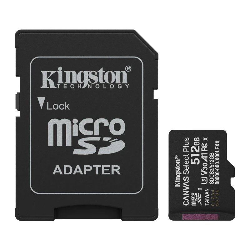Kingston SDCS3-512GB microSDXC Gen3 150MB-s A1