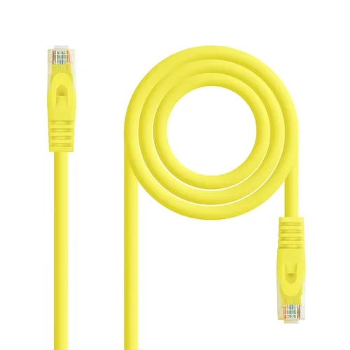 Cable de Red RJ45 UTP Nanocable 10.20.1800-L25-Y Cat.6A/ LSZH/ 25cm/ Amarillo