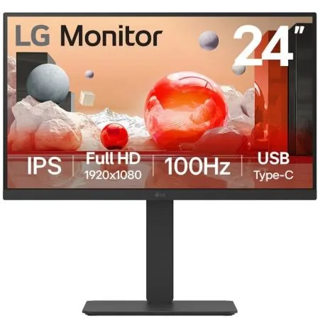 Monitor led ips lg 24ba650 23.8 pulgadas 1920 x 1080 5ms hdmi displayport usb - c altavoces reg. altura