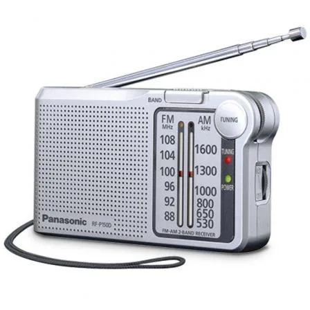 Radio panasonic rf - p150deg - s sintonizador afc color plata