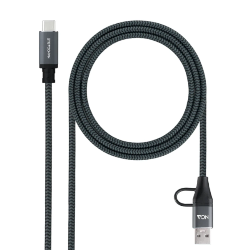 Nanocable Cable USB3.2 100W USB-C+A-USB-C 1 M