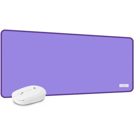 Alfombrilla + raton inalambrico subblim harmony purpura