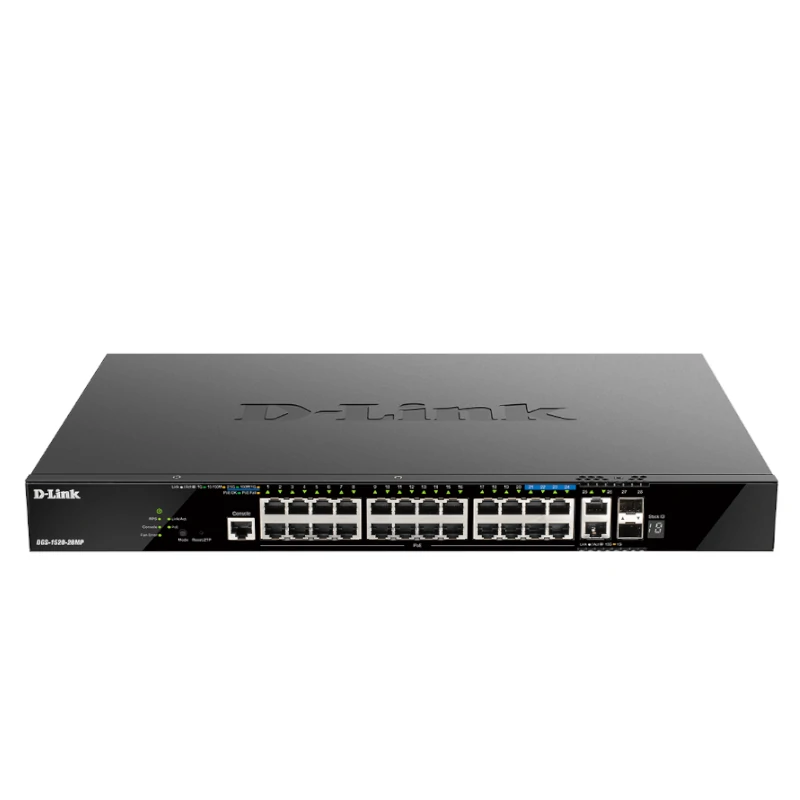 D-Link DGS-1520-28MP-E Switch 20xGbE PoE 2x10 SFP+