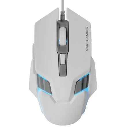 Raton mars gaming mm024w rgb flow blanco