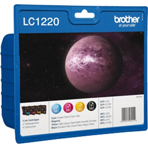 Cartucho tinta brother lc1220bkbp paquete de 4 300 paginas dcpj525w - dcpj725dw - dcpj925dw - mfcj430w - mfcj625dw - mfcj825dw