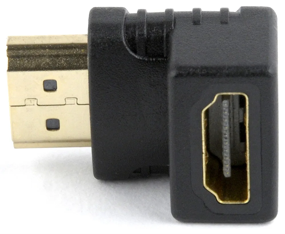 Gembird A-HDMI90-FML cambiador de género para cable HDMI Negro