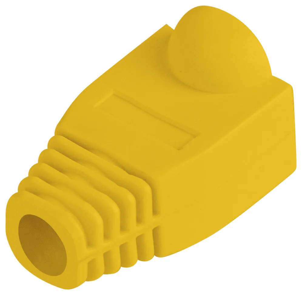Funda protectora lanberg plb - 1000 - y para conector rj45 pack de 100 unidades amarillo
